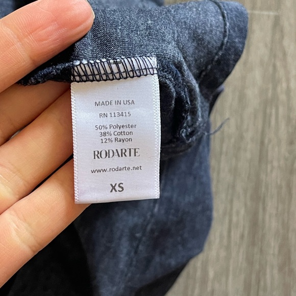 Rodarte. RADARTE. T shirt. XS navy - Picture 3 of 3